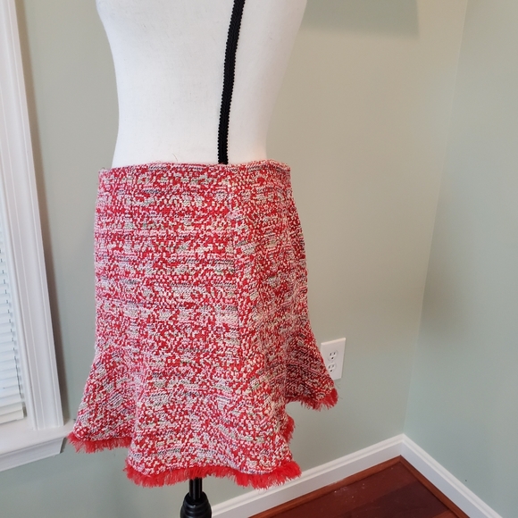 Zara Tweed Ruffle Mini Skirt Large HOST PICK 🎉🎈 - Picture 3 of 7